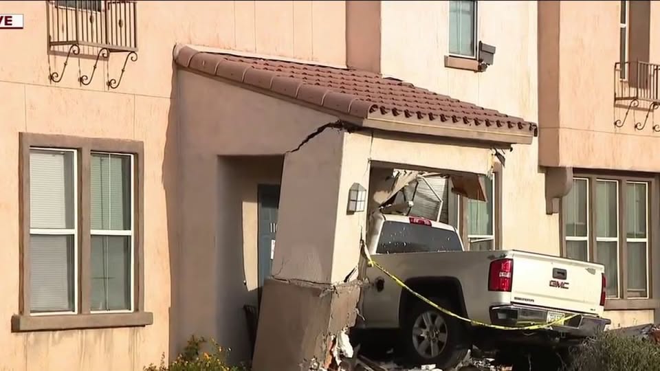 Pickup Truck Crashes Into Phoenix Home — Impairment Suspected, No Injuries Reported
